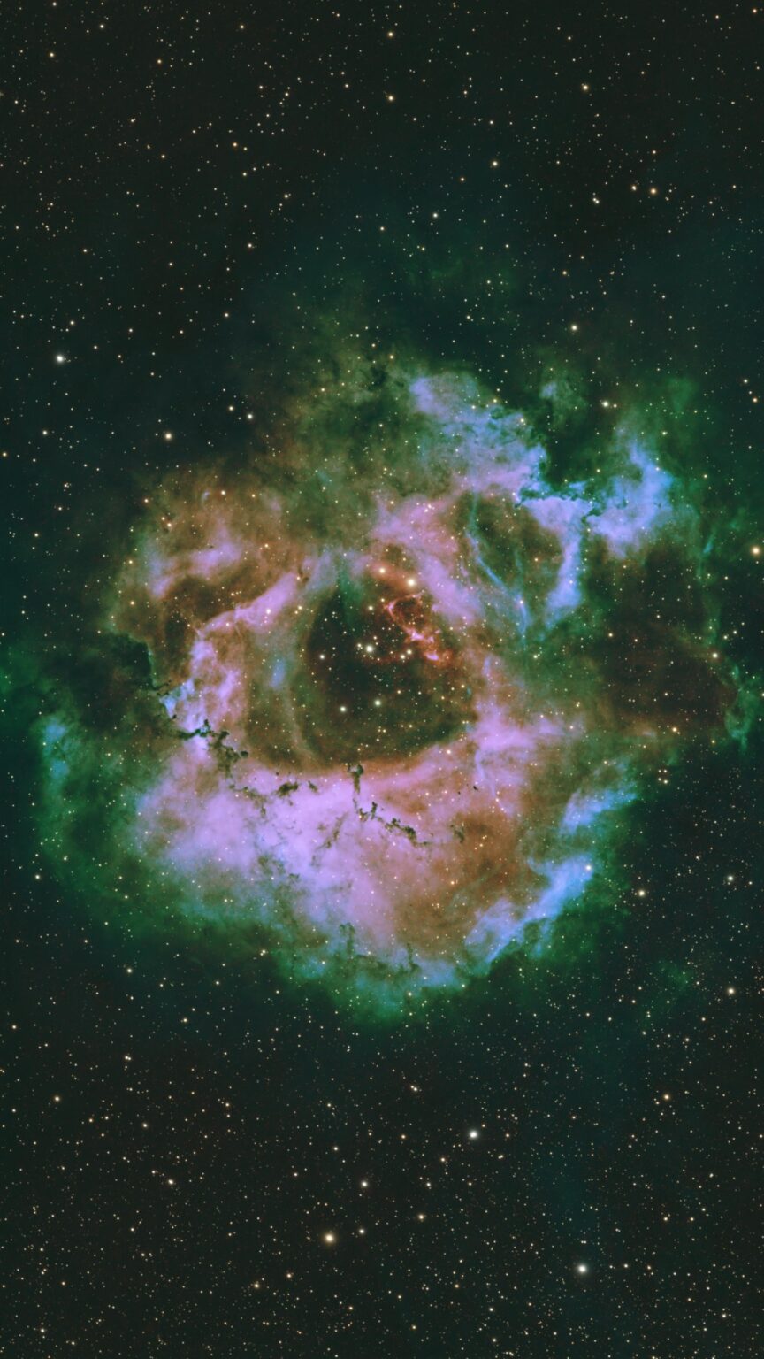 Rosette Nebula OSH palette