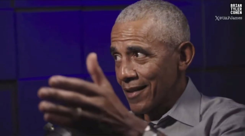 Obama asked if aliens are real (2/14/2026), He answers - “They’re real, but I haven’t seen them. They’re not being kept at Area 51. There’s no underground facility — unless there’s this enormous conspiracy and they hid it from the President of the United States.”
