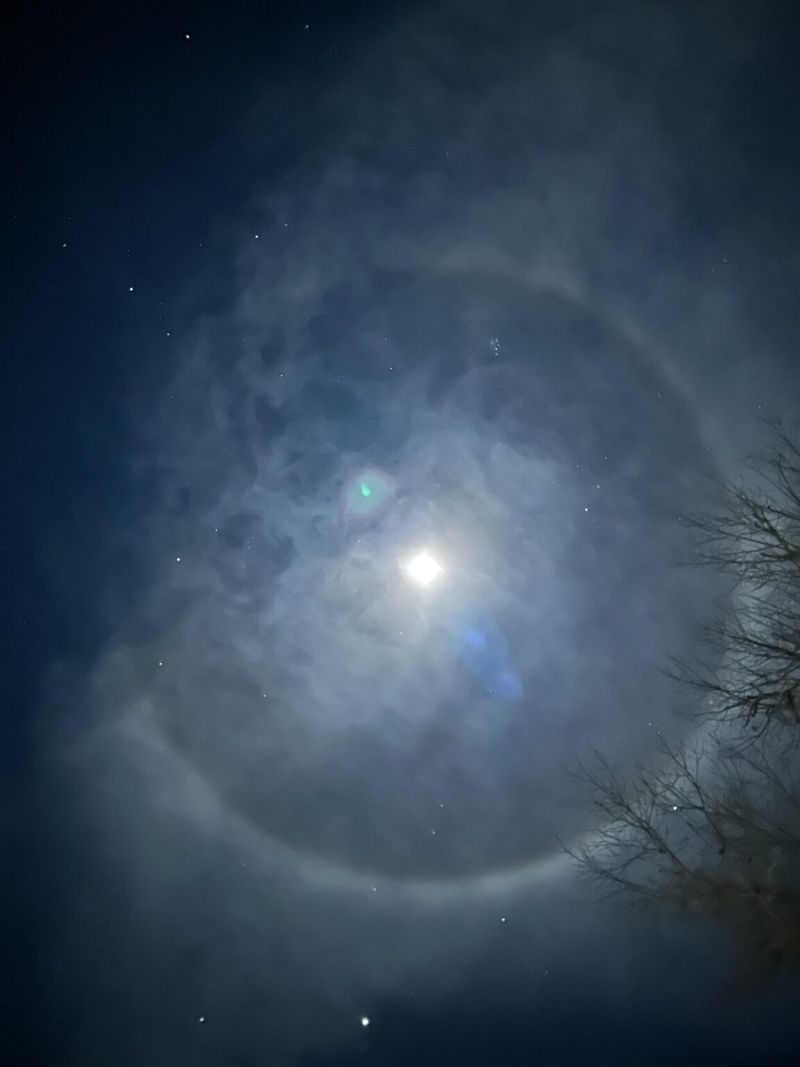 Beautiful Lunar Halo