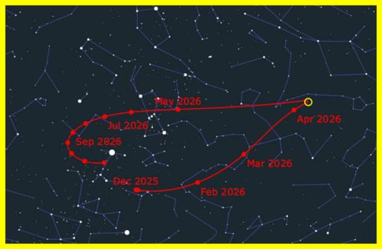 Comet C/2026 A1 (MAPS) is a new solar comet. If it survives the flyby of the Sun on April 4, it will become visible even during the day