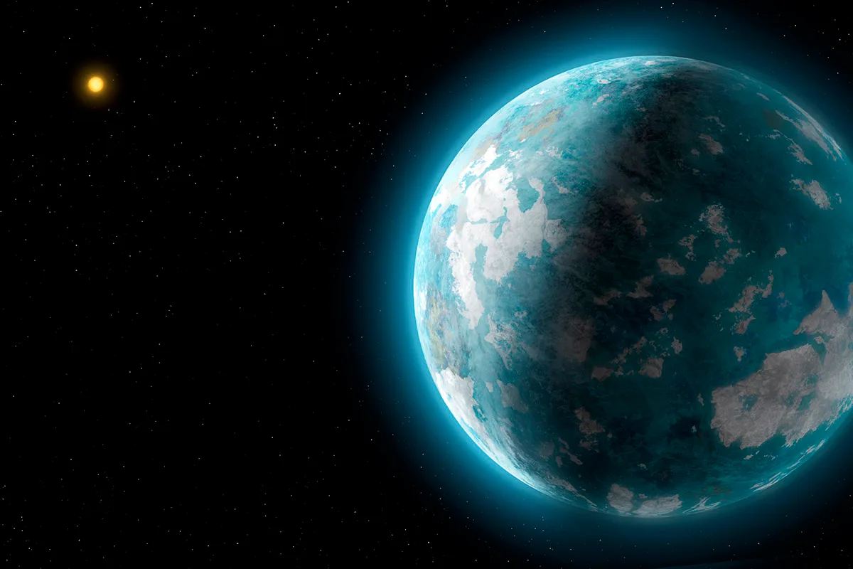 Artist's impression of an Earth-like planet. Credit: Mark Garlick/Science Photo Library/Getty