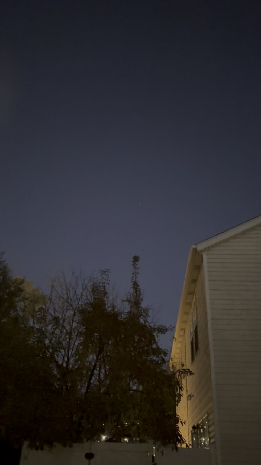 UFO with bonus shooting star.