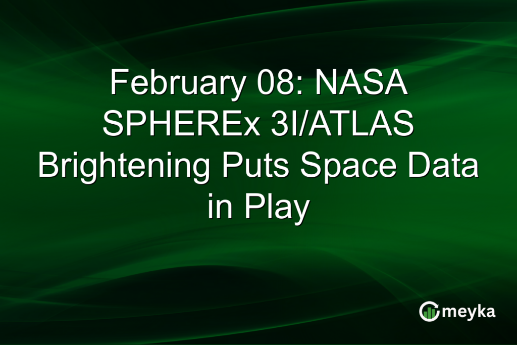 February 08: NASA SPHEREx 3I/ATLAS Brightening Puts Space Data in Play