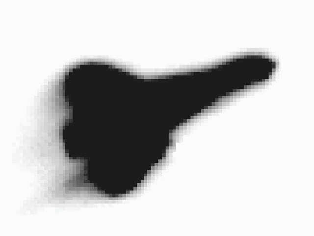 Infrared image of the space shuttle Columbia's reentry taken from the Starfire Optical Range at Kirtland Air Force Base, February 1st, 2003