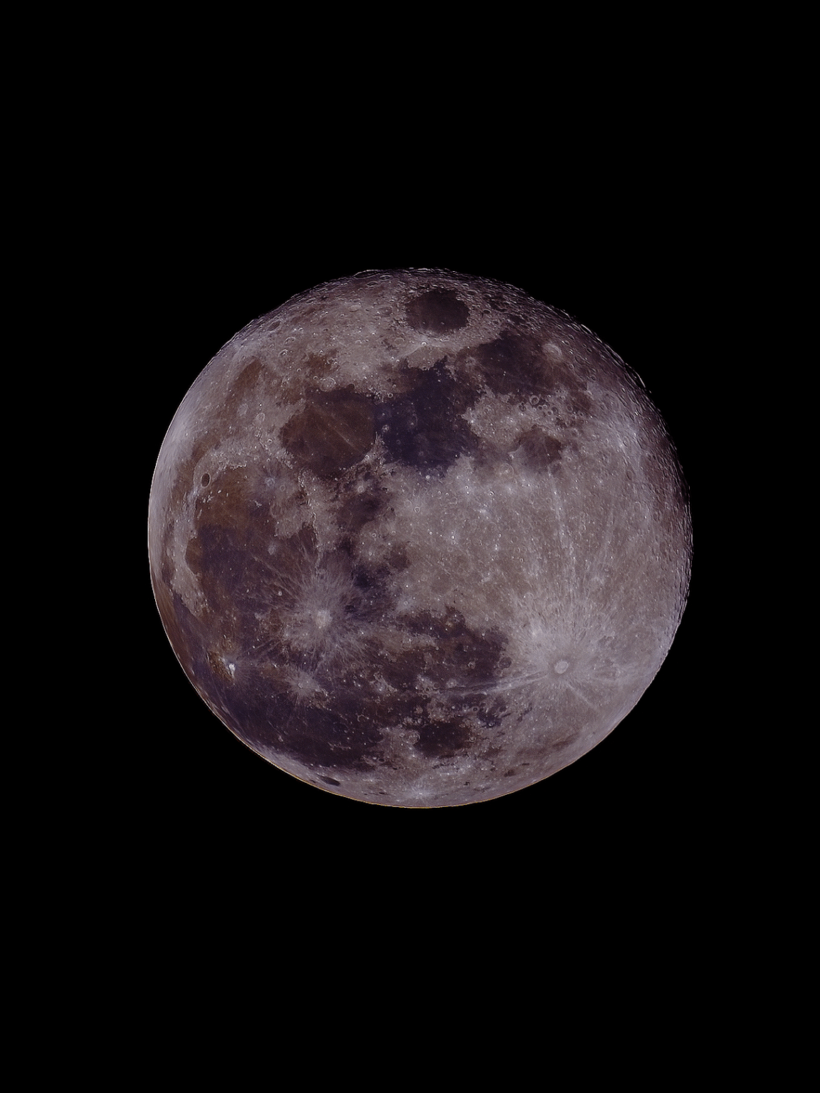 Moon shot with a telescope