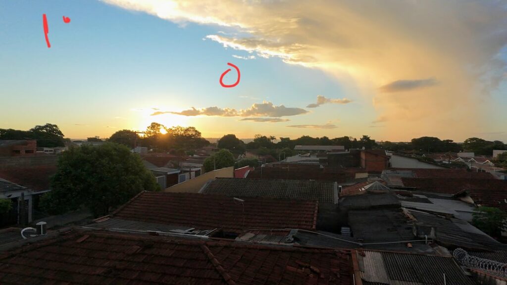 Será que isso era apenas balão ou pássaro?