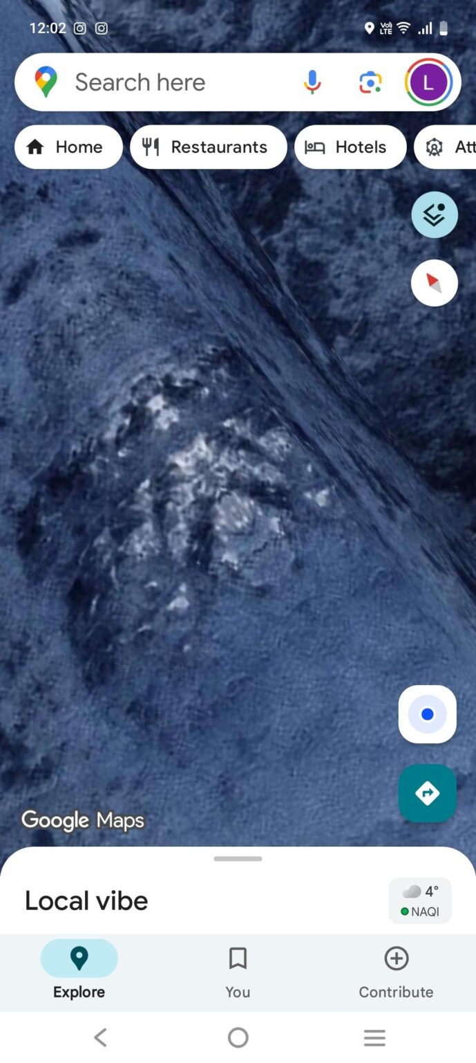 Zoomed to the edge of the world on Google Maps… found at the end of chille. Feels untouched by humans