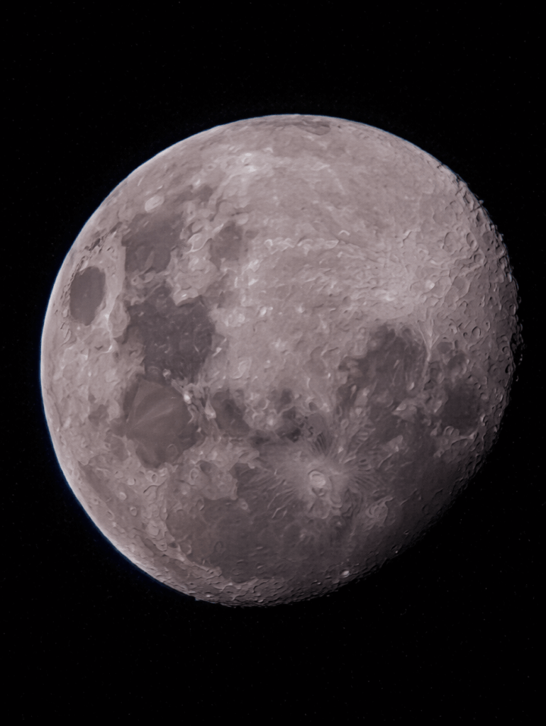 Moon at 92% illumination