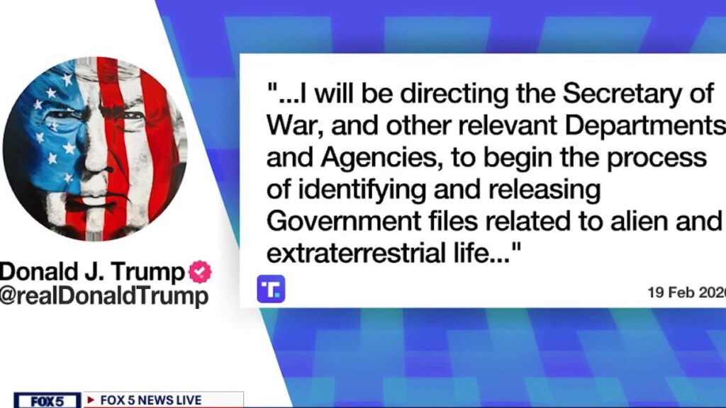 Trump orders release of "Alien" files