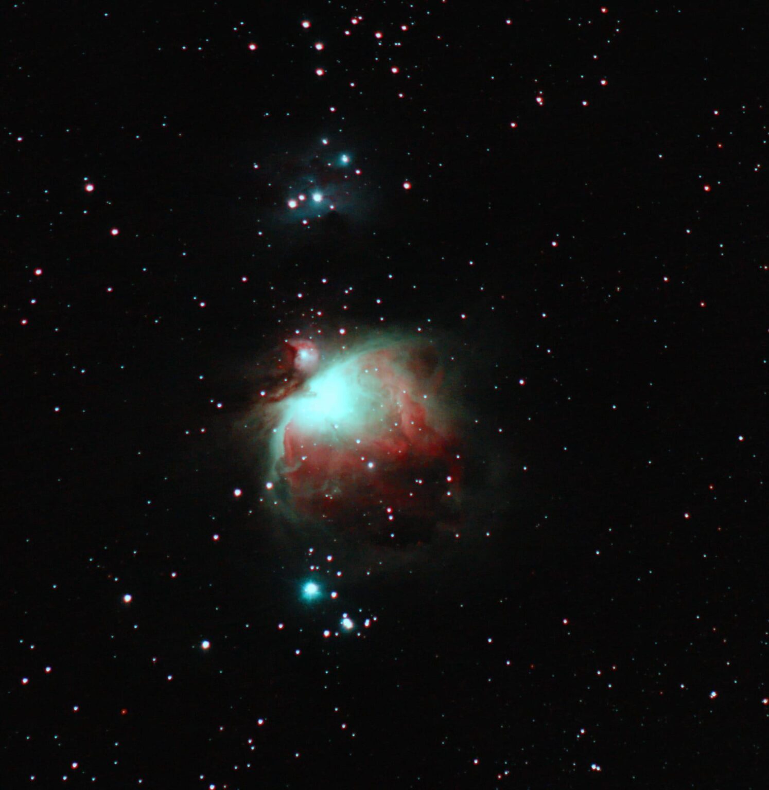 Orion and Running man nebulosa.