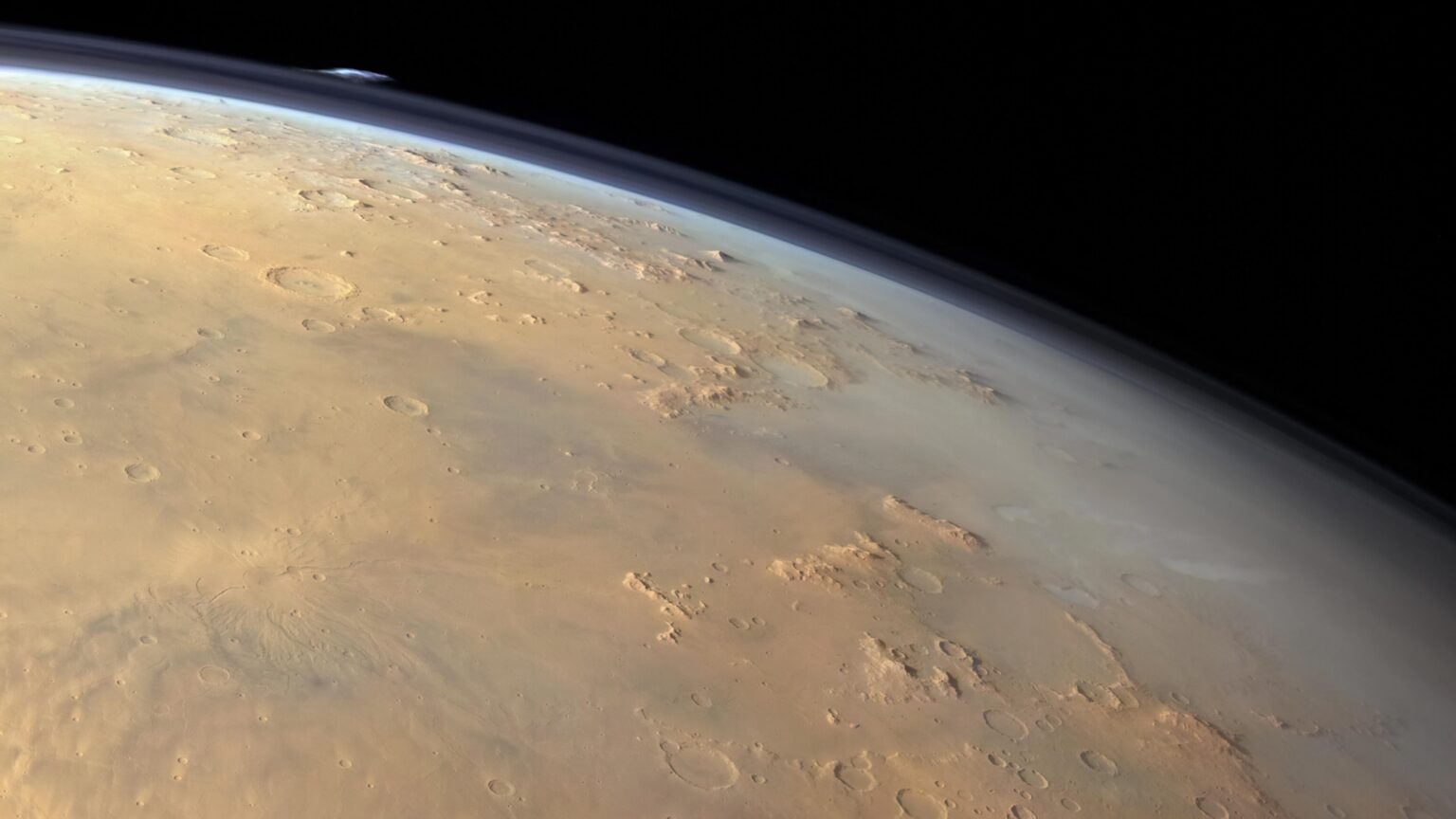 Cloud over Promethei Terra over Mars