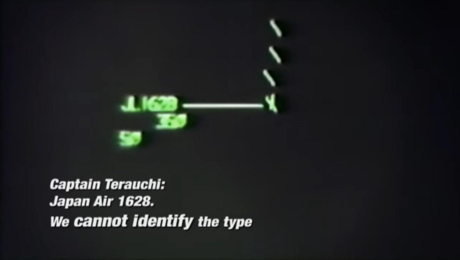Where can I find the radar video of Japan Airlines Flight 1628?