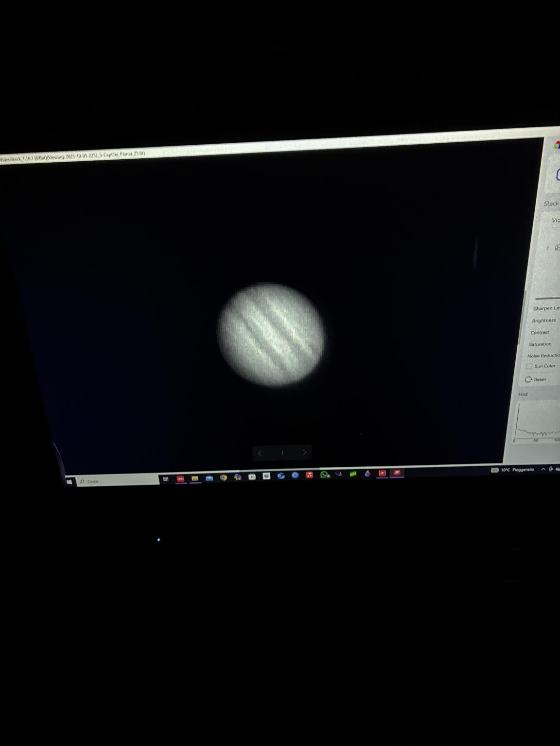 Jupiter last night