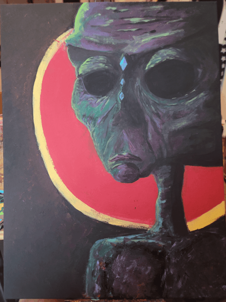 Always watching. acrylic on canvas