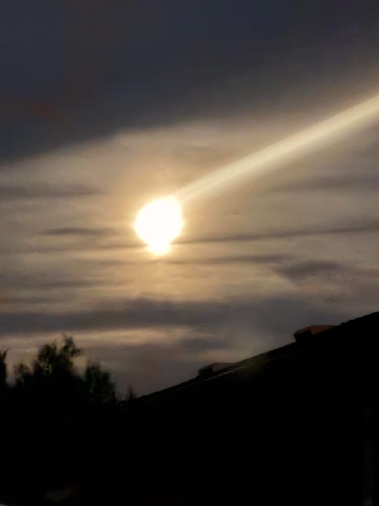 Full Moon w/ Laser Beam