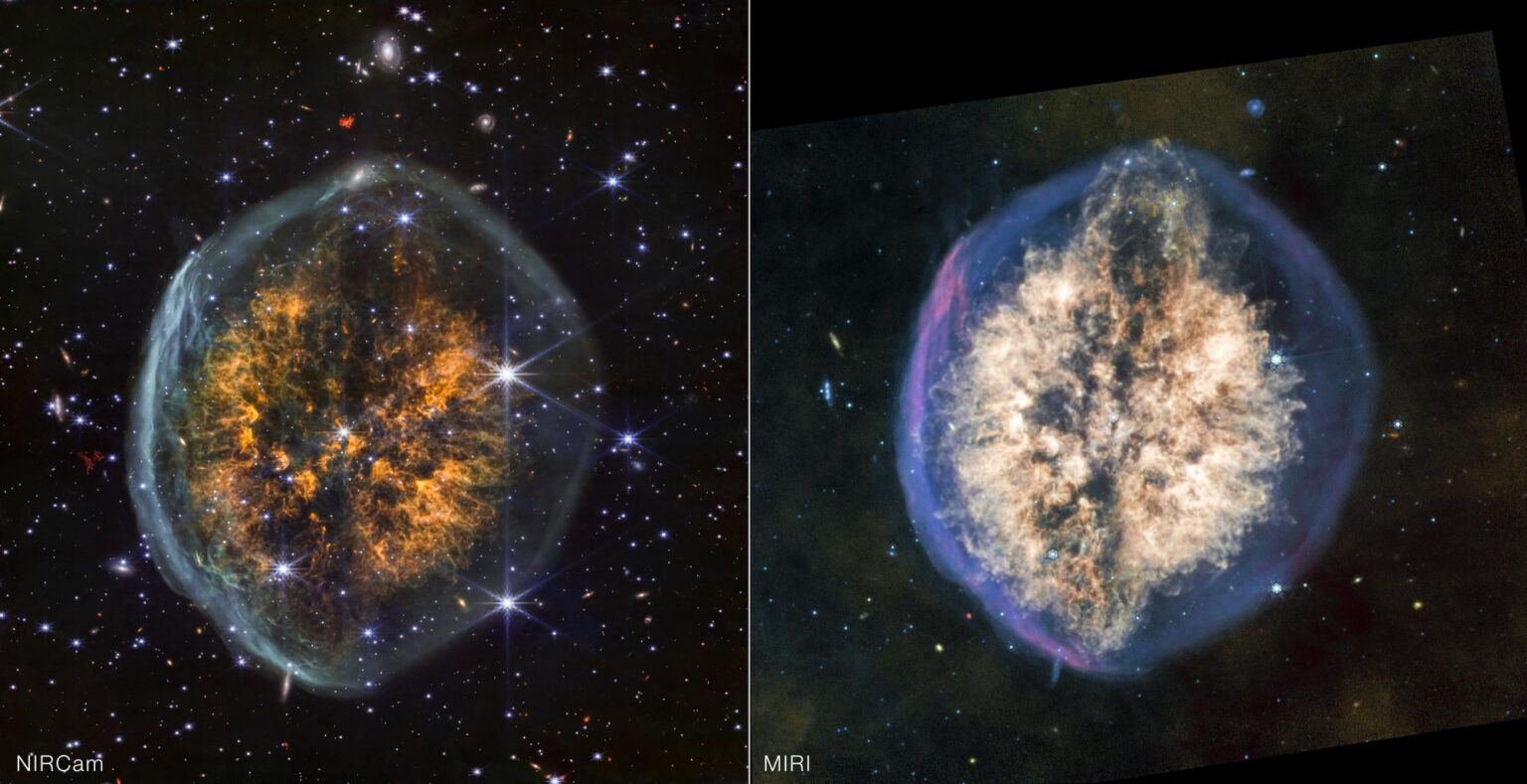 Latest JWST images show an old dying star Latest JWST images show an old dying star