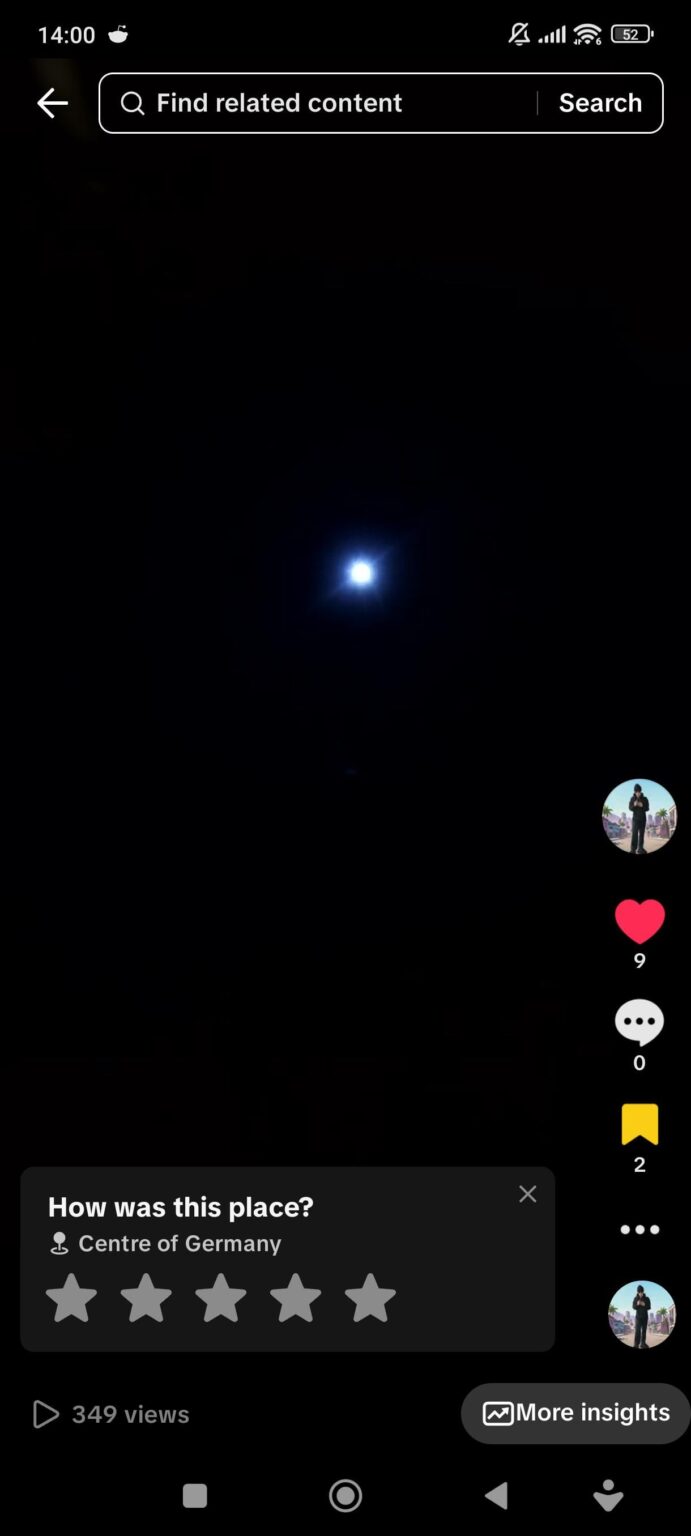 Sighting Report: Stationary, pulsating object over Andernach, Germany (Christmas 2025). Video screenshot included Sighting Report: Stationary, pulsating object over Andernach, Germany (Christmas 2025). Video screenshot included