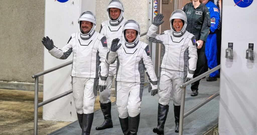Four new astronauts arrive at the ISS to replace NASA's evacuated crew