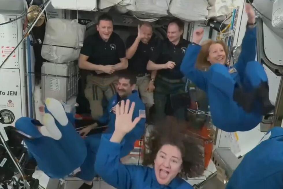 Four new astronauts arrive at the International Space Station to replace NASA’s evacuated crew Four new astronauts arrive at the International Space Station to replace NASA's evacuated crew