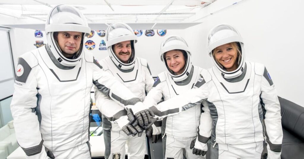 On their way! 4 people on NASA Crew-12 mission launch to International Space Station