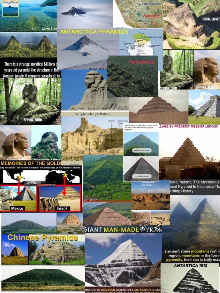 Anyone else think there are far more pyramids than are officially being acknowledged looking at these images? Even the Sphynx is found worldwide. Could there be a link between pyramids and cultures that we are told did NOT share any sort of direct links?