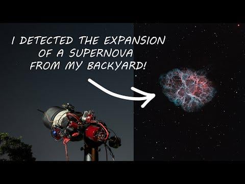 I Detected Real Supernova Expansion From My Backyard!