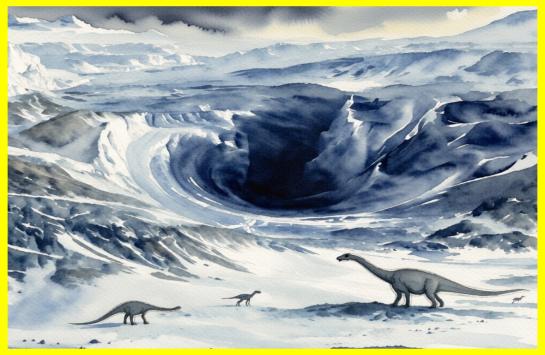 Beneath the Antarctic ice sheet lies a unique gravitational anomaly formed more than 70 million years ago during the age of dinosaurs
