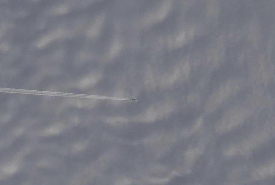 I photographed this plane from space