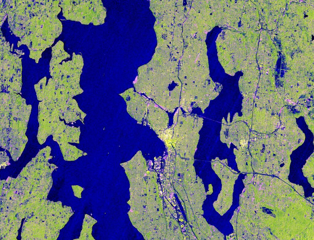 NASA-ISRO Satellite Captures Pacific Northwest Through Clouds NASA-ISRO Satellite Captures Pacific Northwest Through Clouds