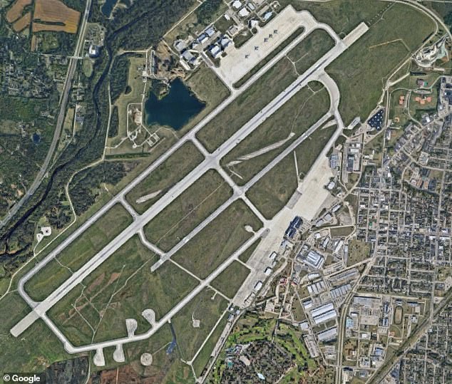 Some UFO enthusiasts have linked those facilities to secret studies of advanced aerospace technology and unexplained phenomena, though officials maintain they focus on national security and experimental defense projects. Pictured is Wright-Patterson in Ohio