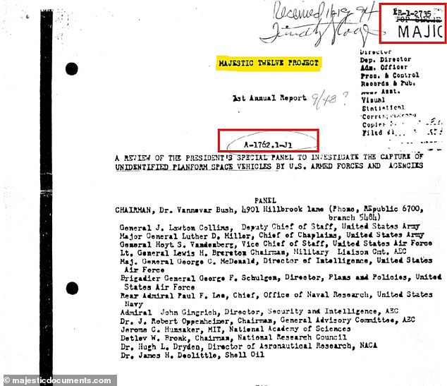 According to a new investigation into the MJ-12 files, the documents contain markings that validate their authenticity