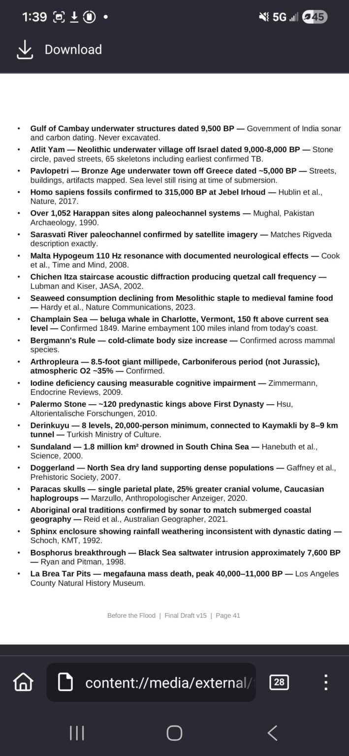 BEFORE THE FLOOD: Part 3