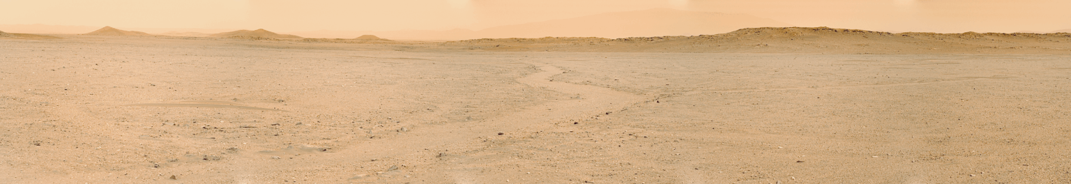 Tantalizing remains of an ancient dry stream bed on Mars