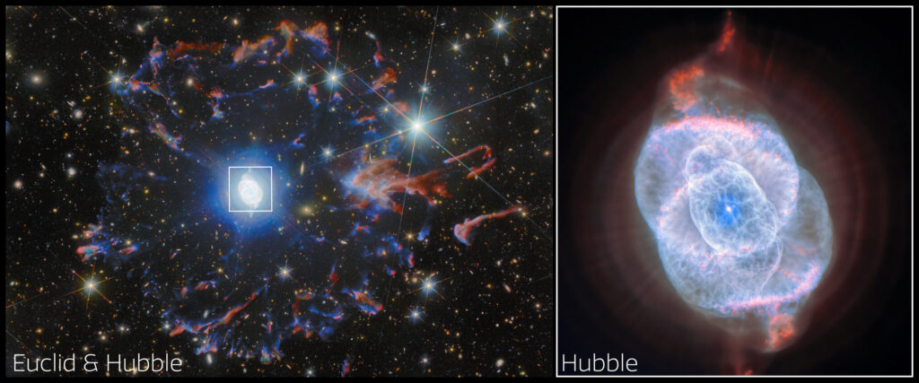 Hubble & Euclid zoom into Cat's Eye Nebula
