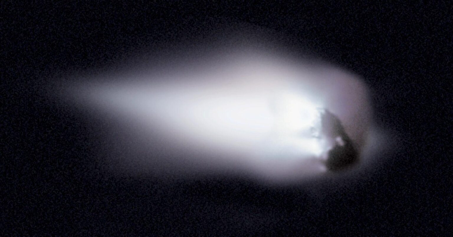 The second of five probes flies by Halley’s Comet The second of five probes flies by Halley’s Comet