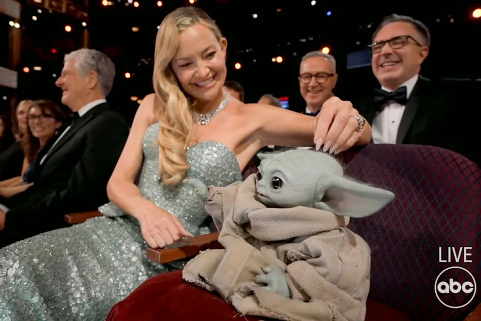 Kate Hudson and Grogu at the 2026 OscarsCredit: ABC