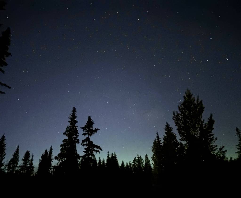 The night sky above Sheridan Lake. (Tracy Orobko photo)
