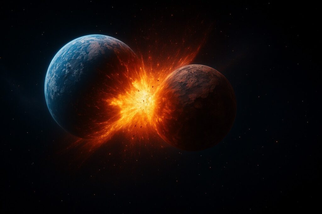 Scientists observe collision between two planets for the first time