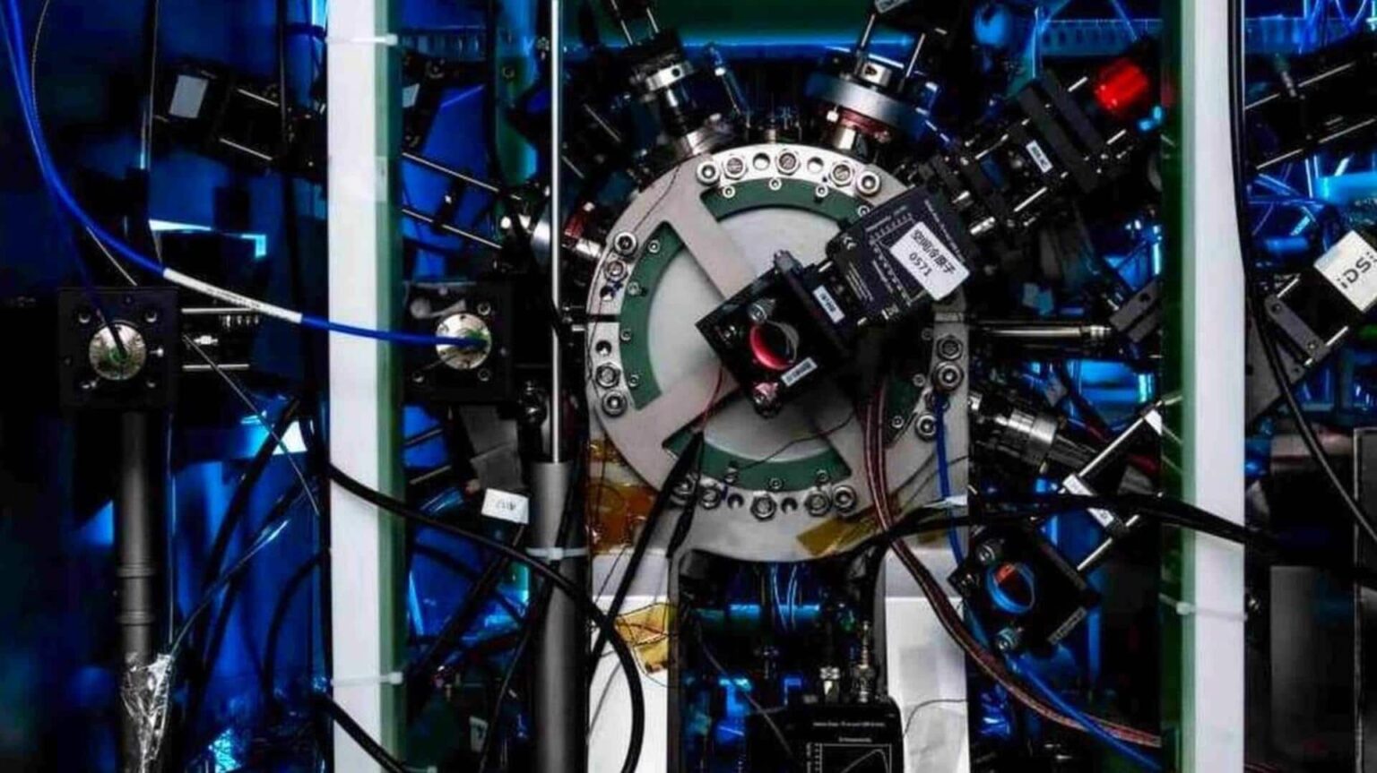 This clock loses a second in twice the universe's age