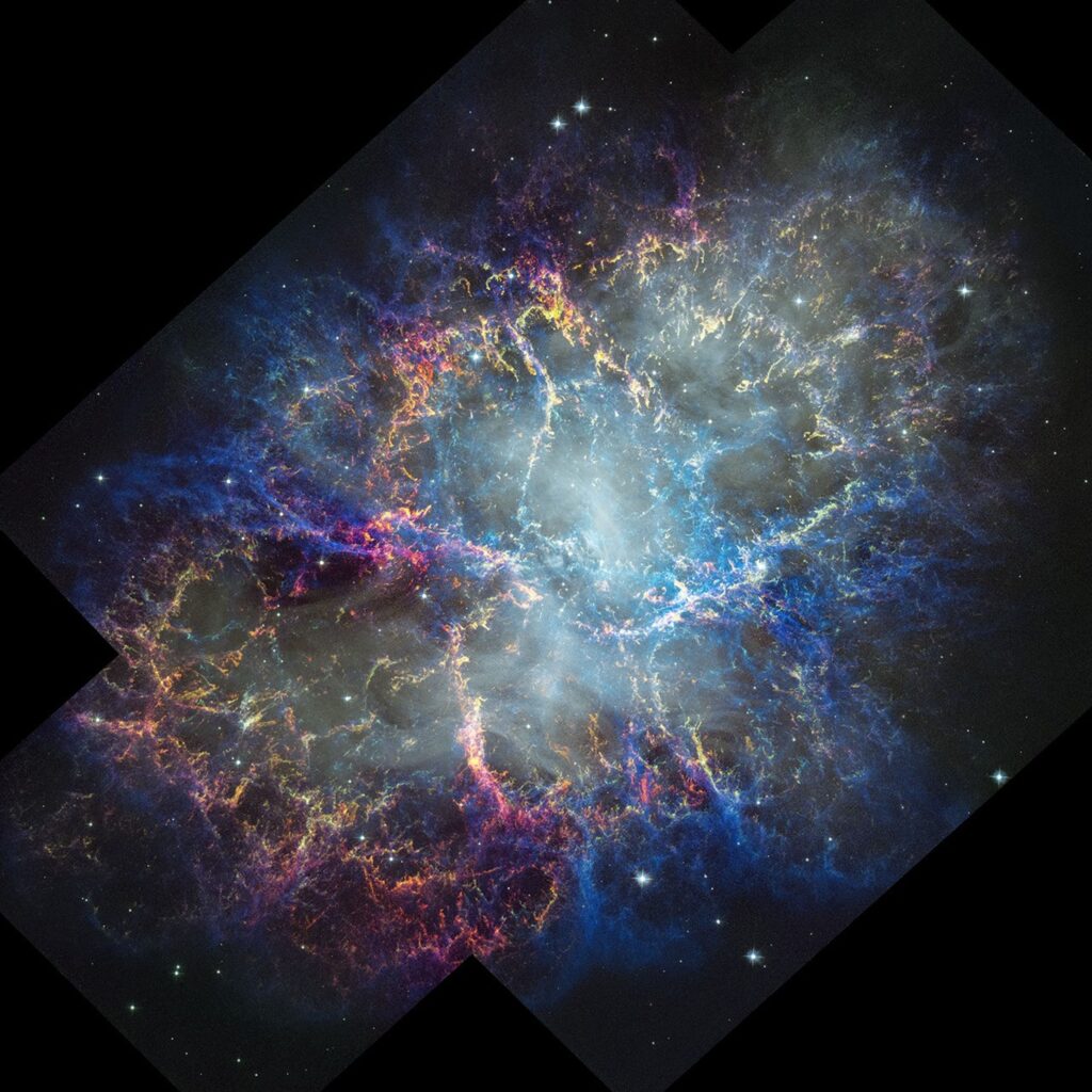 Hubble Revisits Crab Nebula, Tracks 25 Years of Growth Hubble Revisits Crab Nebula, Tracks 25 Years of Growth