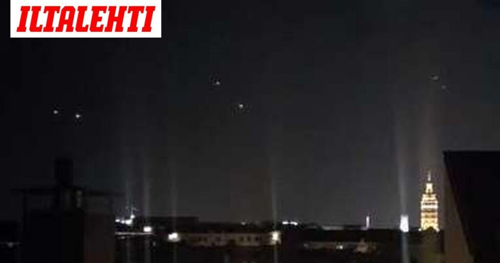 Mass UAP sighting in Helsinki last night, check the video!
