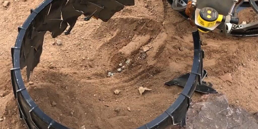 Seen the recent images of Curiosity's worn-out wheels? Worry not! If necessary, the rover can rip a damaged wheel off on a rock and continue exploring.