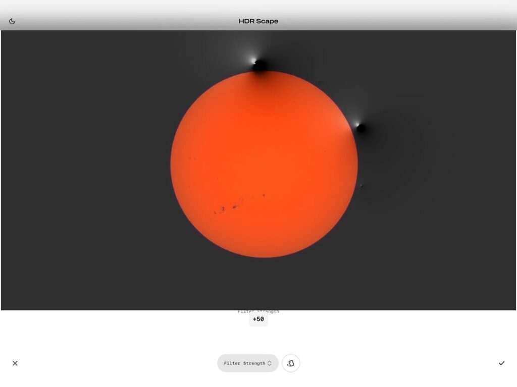 Curious Sun image artifacts