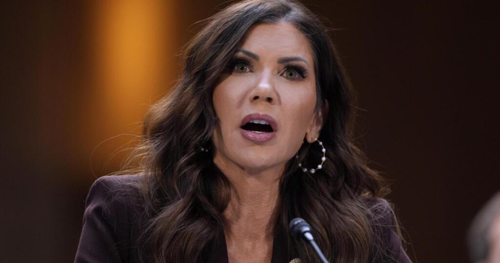 Donald Trump replaces Kristi Noem as homeland security secretary