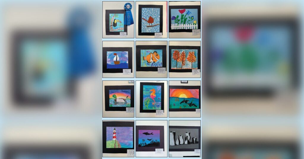 Carroll Elementary Artwork on display Carroll Elementary Artwork on display