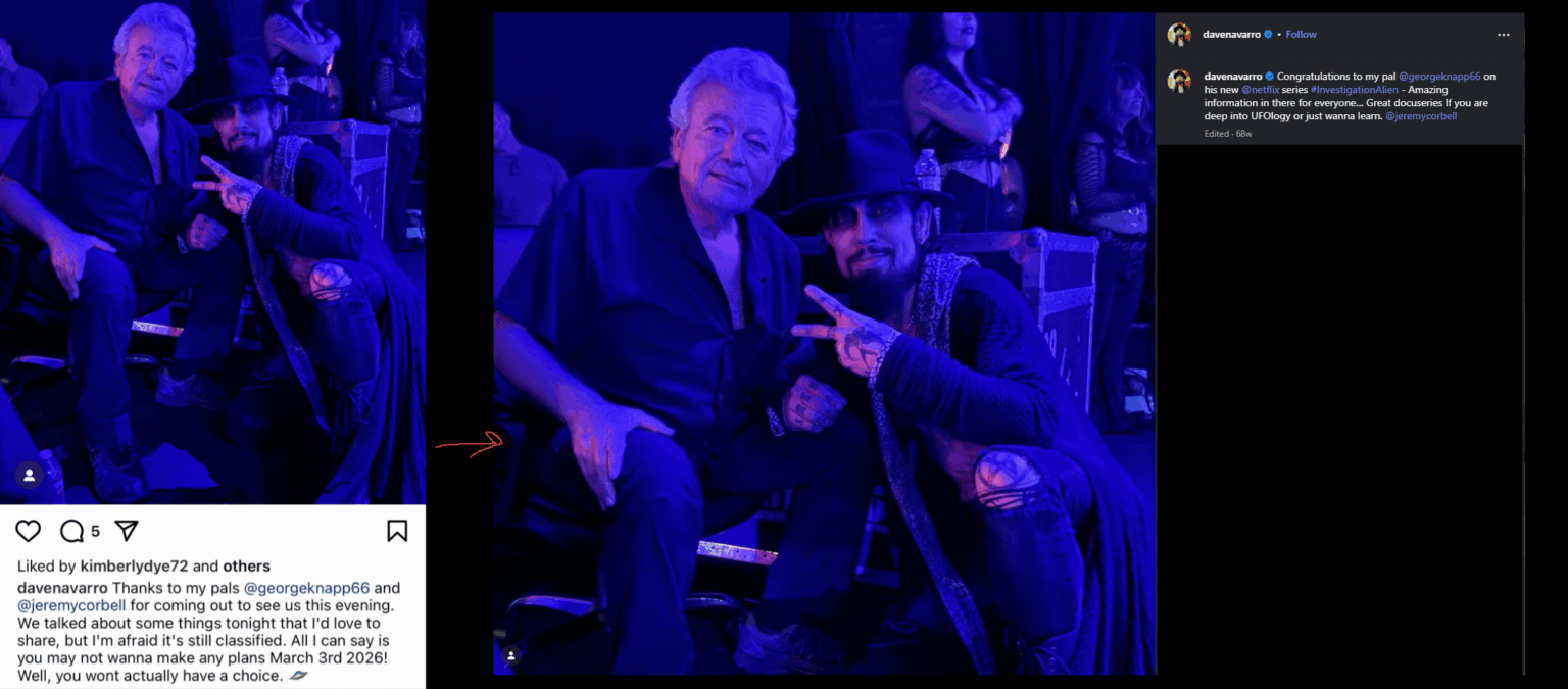 March 3rd, 2026 - Dave Navarro INST Post (Update)