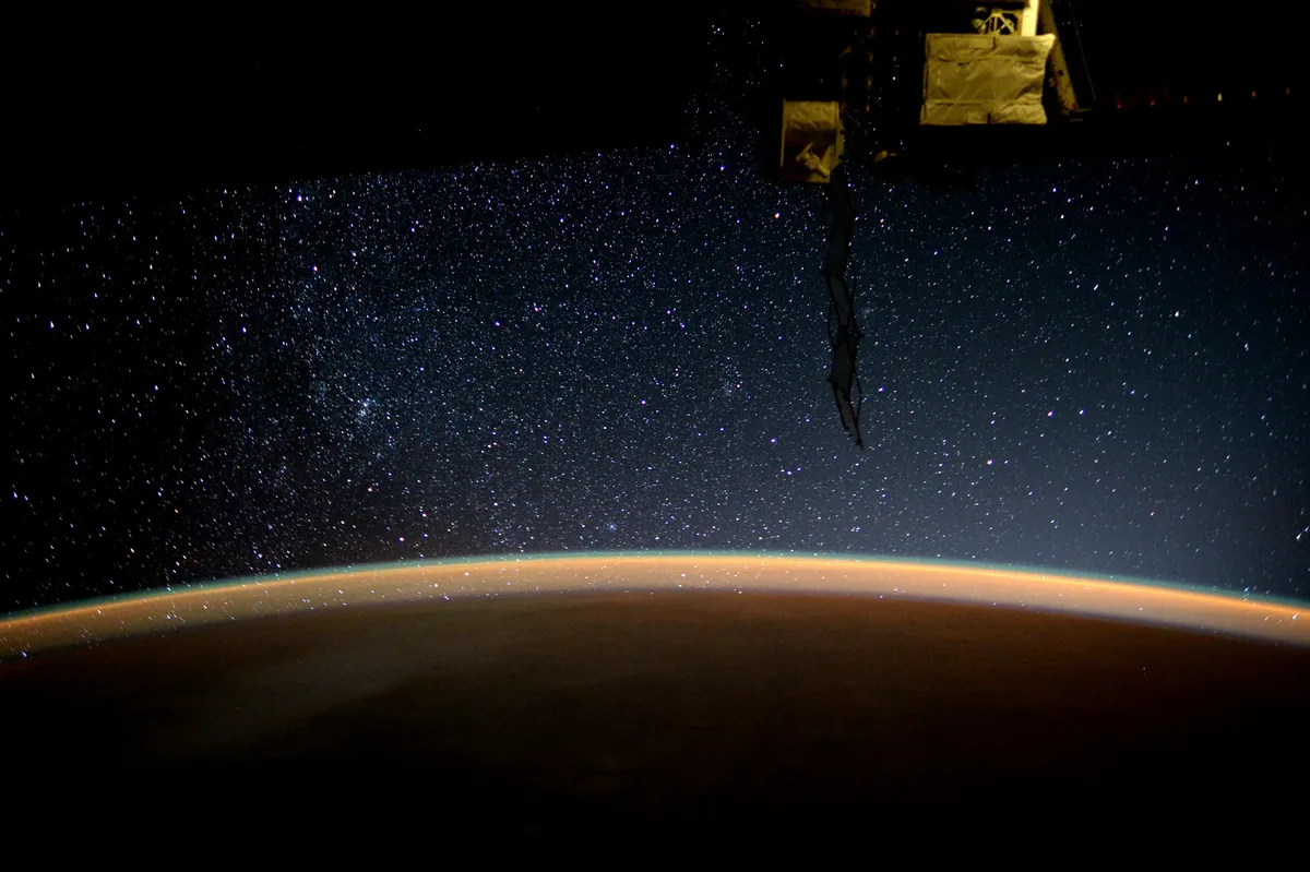 Starry sky from space, as seen from the Space Station, photographed by astronaut Tim Peake. Credit: ESA/NASA