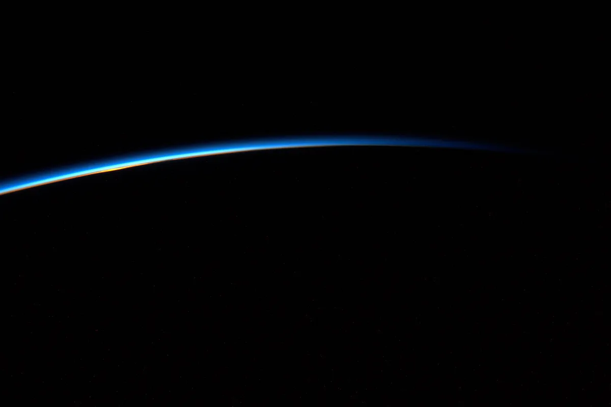 Earth's 'terminator' – the point between the lit and unlit portion of the Earth – photographed from space by Tim Peake. Credit: ESA/NASA