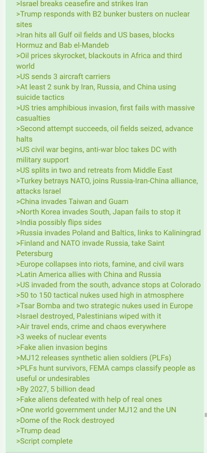 4chan Predictions