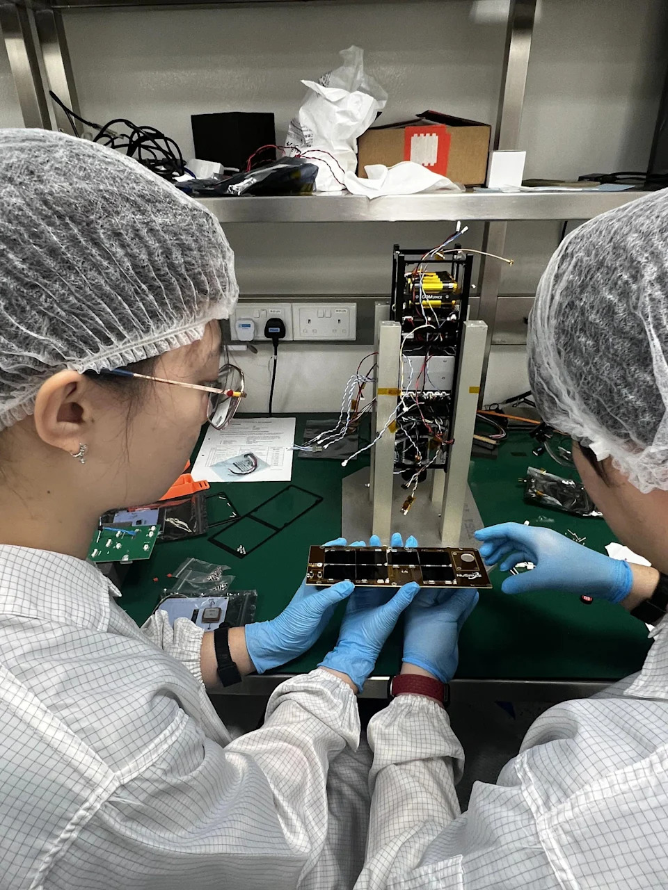 Students from pre-tertiary institutions get hands-on training on how to build a nanosatellite, as part of Space Faculty’s series of space-related workshops.
